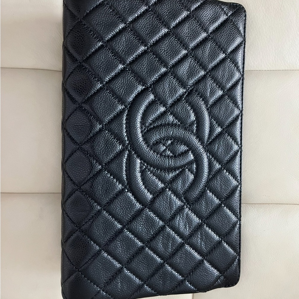 CHANEL Classic Black Leather Accessory